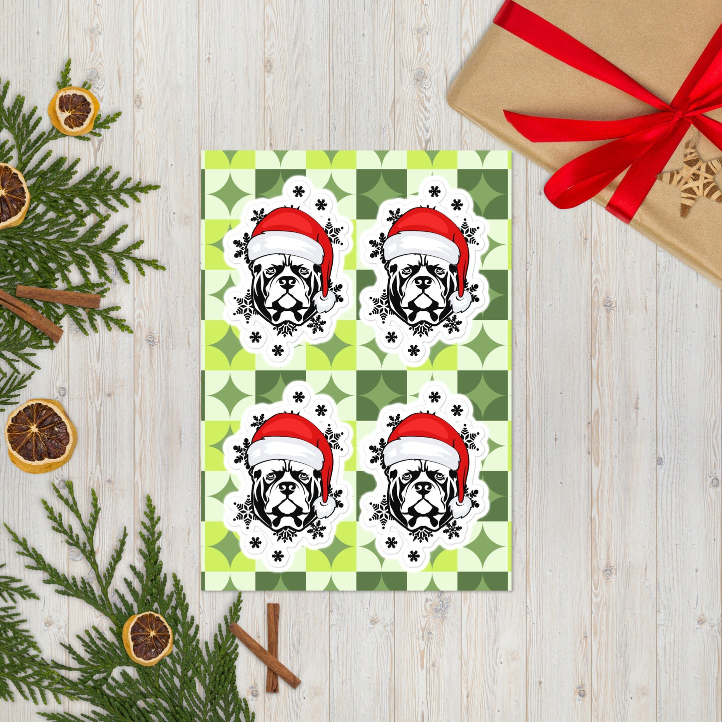 Christmas Kiss Cut Sticker Sheet