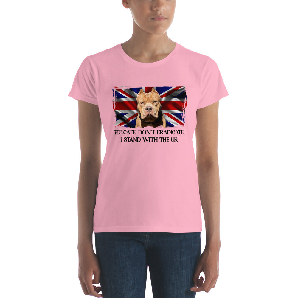 I Stand With The UK Fitted T Shirt