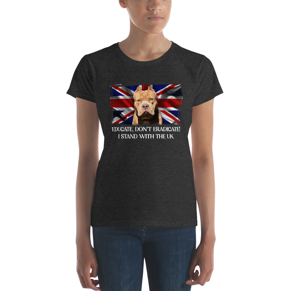 I Stand With The UK Fitted T Shirt