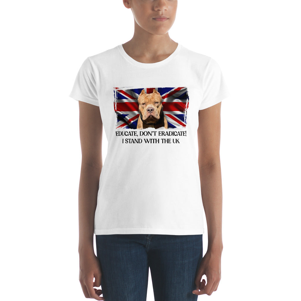 I Stand With The UK Fitted T Shirt