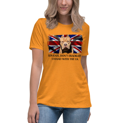 I Stand With The UK Loose Fitting Women's T Shirt