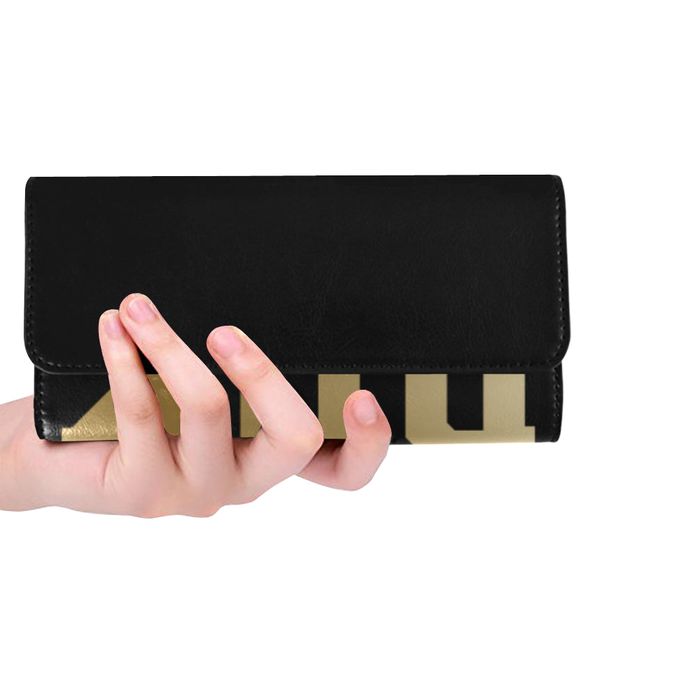 Gold and Black womens wallet