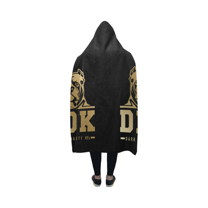 Black and Gold Hooded Blanket