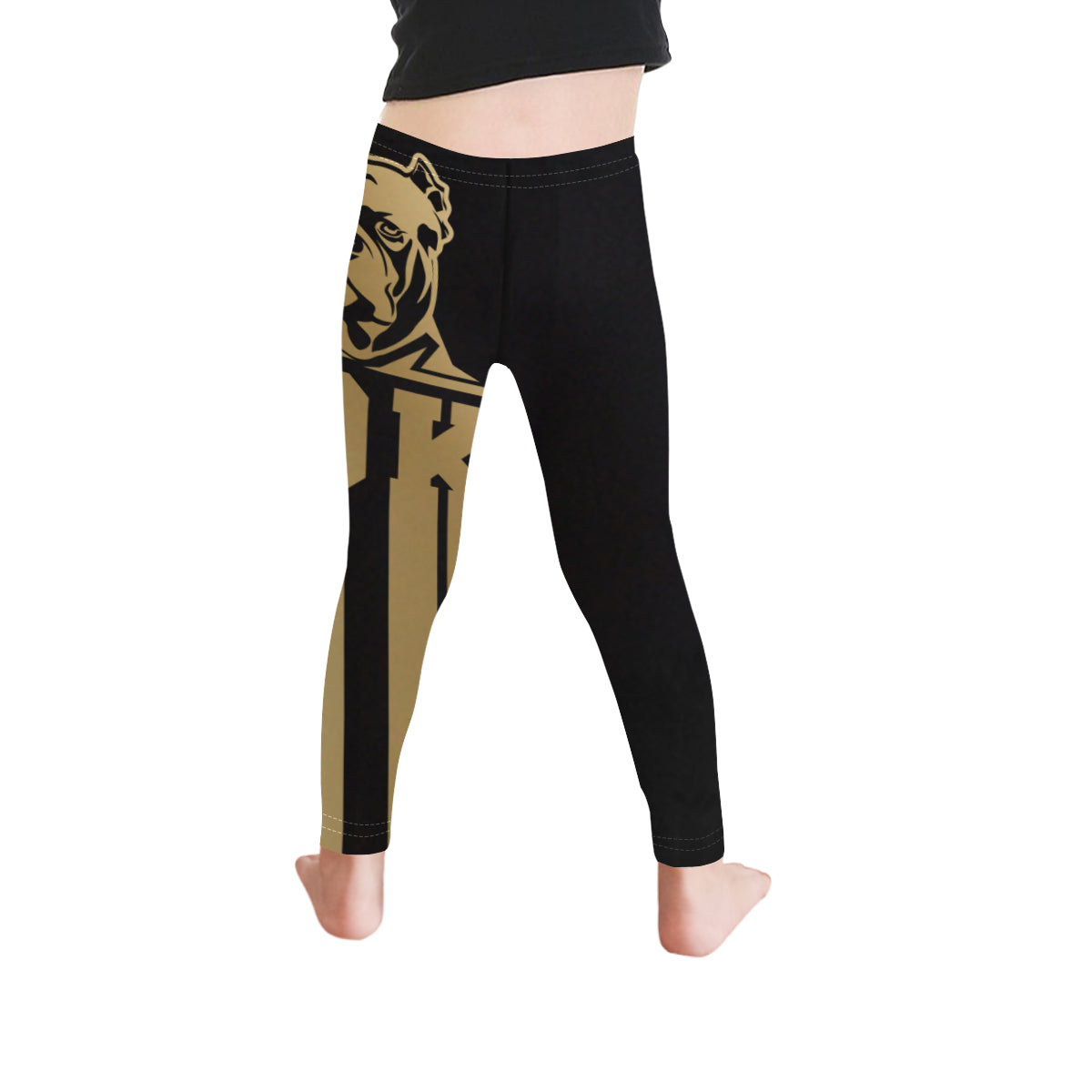 Gold General Kids Leggings Kid's Ankle Length Leggings (Model L06)