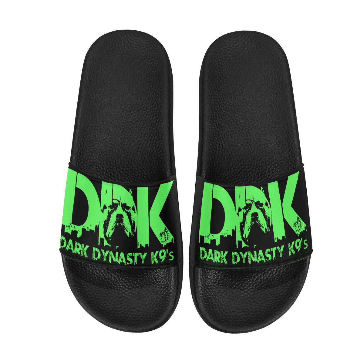 Mens Green Slides