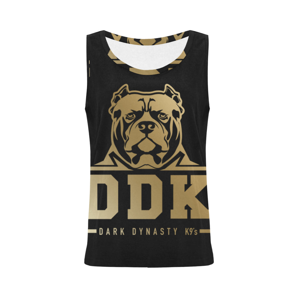 Black and Gold Women's Tank Top