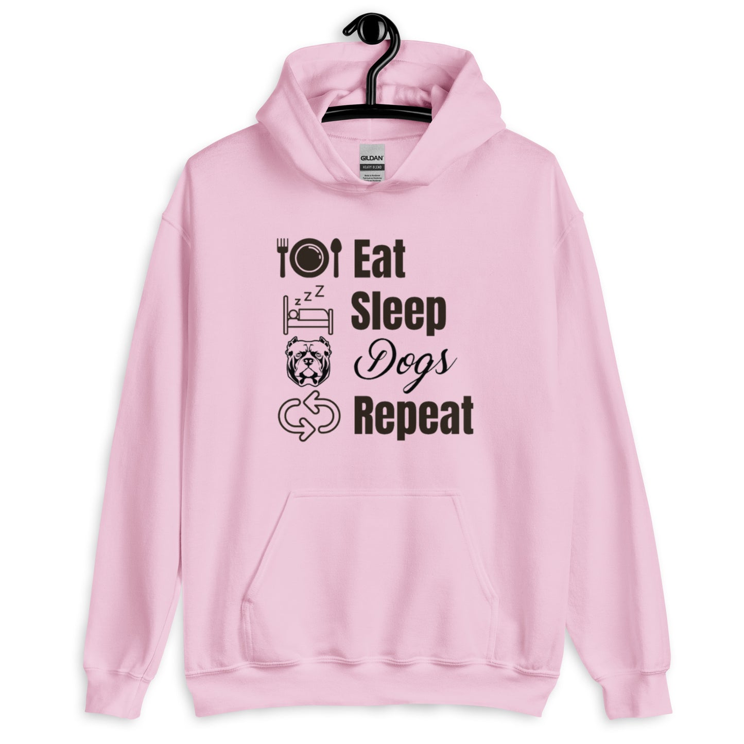 Eat Sleep Dogs Repeat Unisex Hoodie