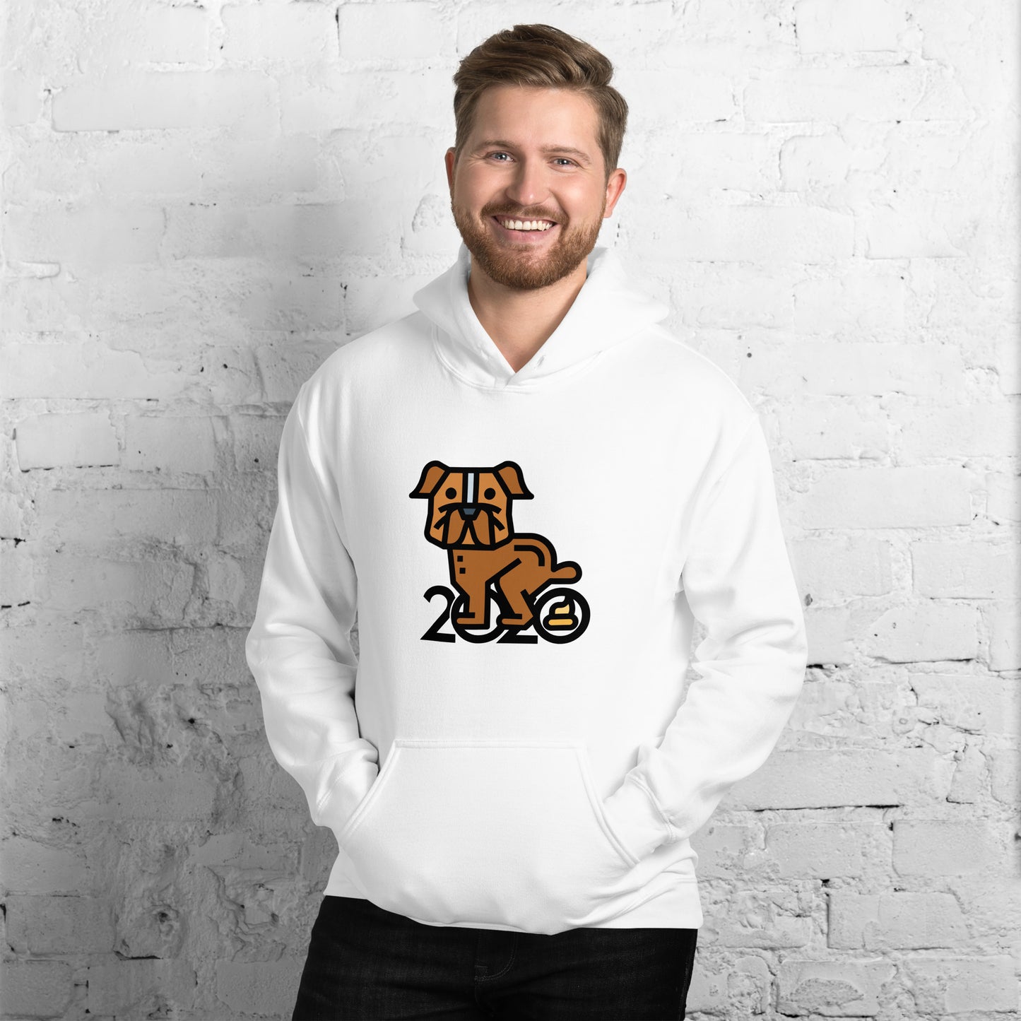 Dog Shitting 2020 Men's Hoodie
