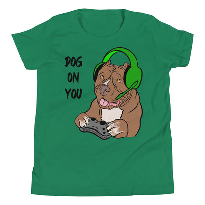 Youth Dog On You Gaming T Shirt