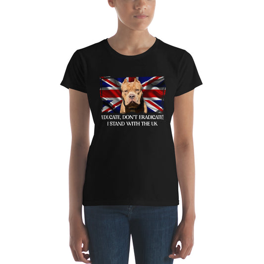 I Stand With The UK Fitted T Shirt