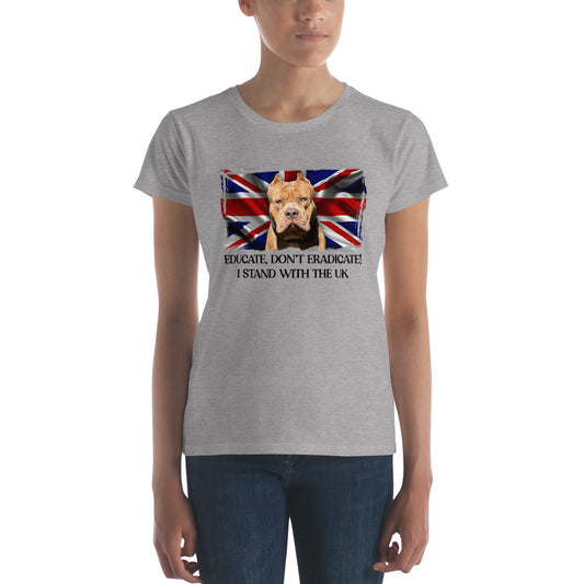 I Stand With The UK Fitted T Shirt