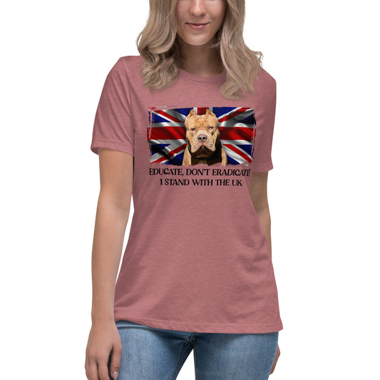I Stand With The UK Loose Fitting Women's T Shirt