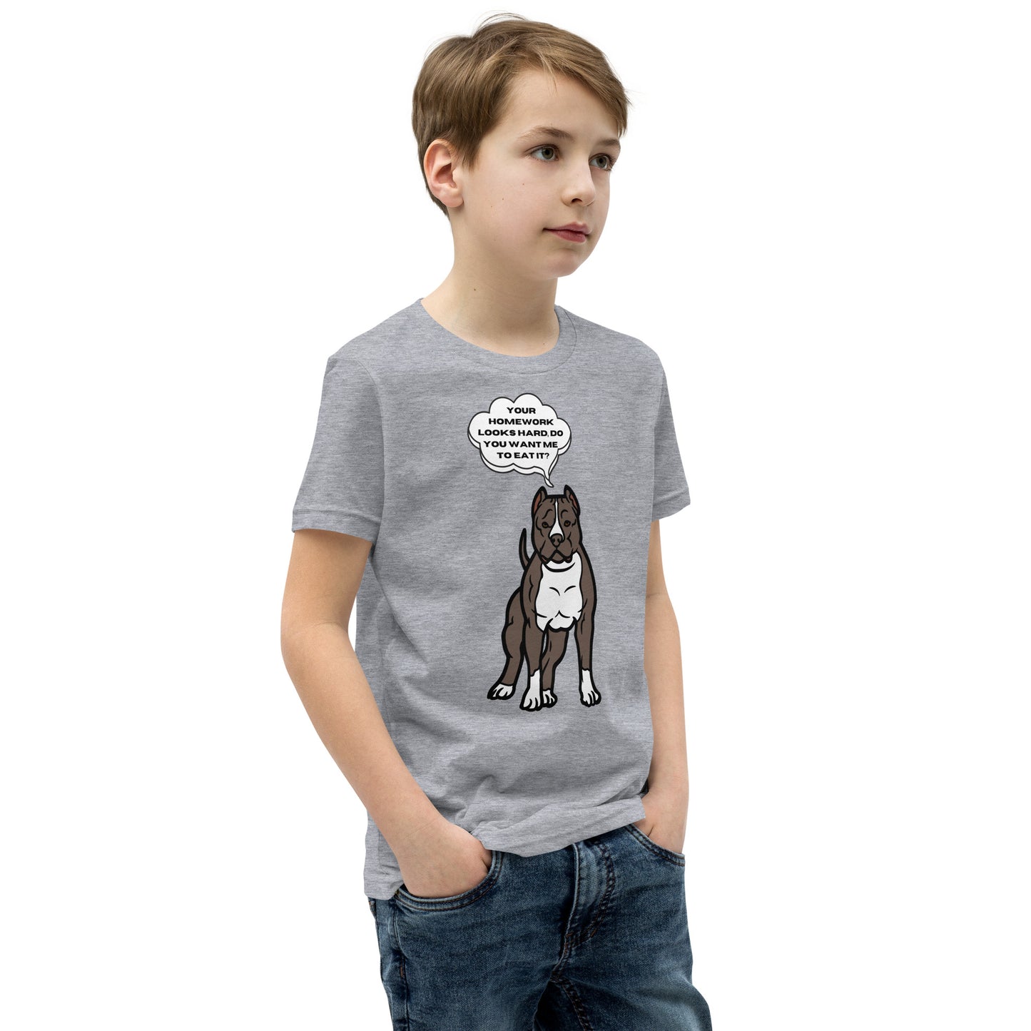 Eat Your Homework Youth Short Sleeve T-Shirt