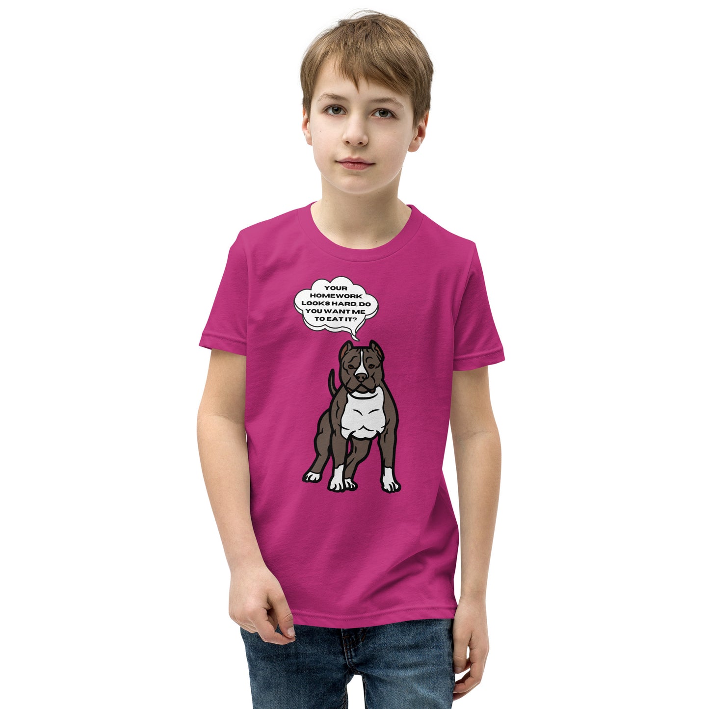 Eat Your Homework Youth Short Sleeve T-Shirt
