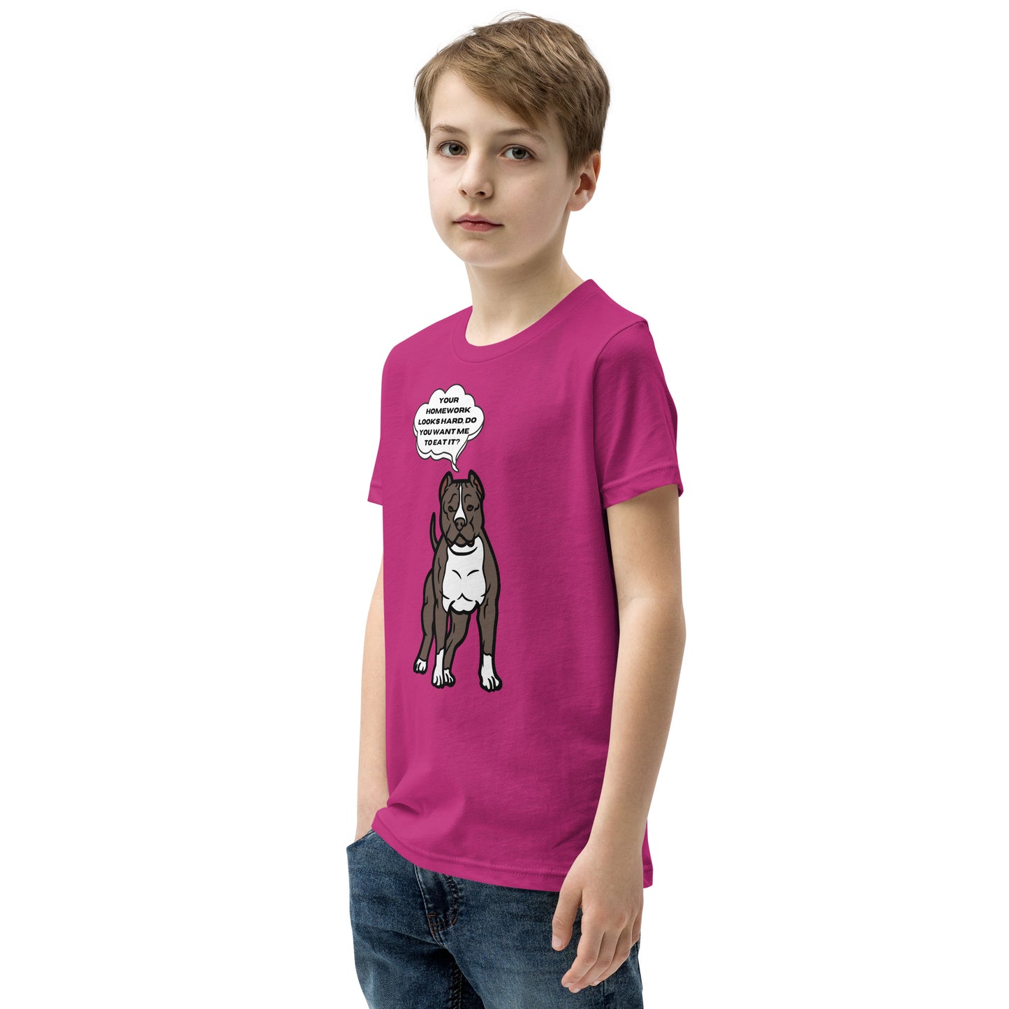 Eat Your Homework Youth Short Sleeve T-Shirt