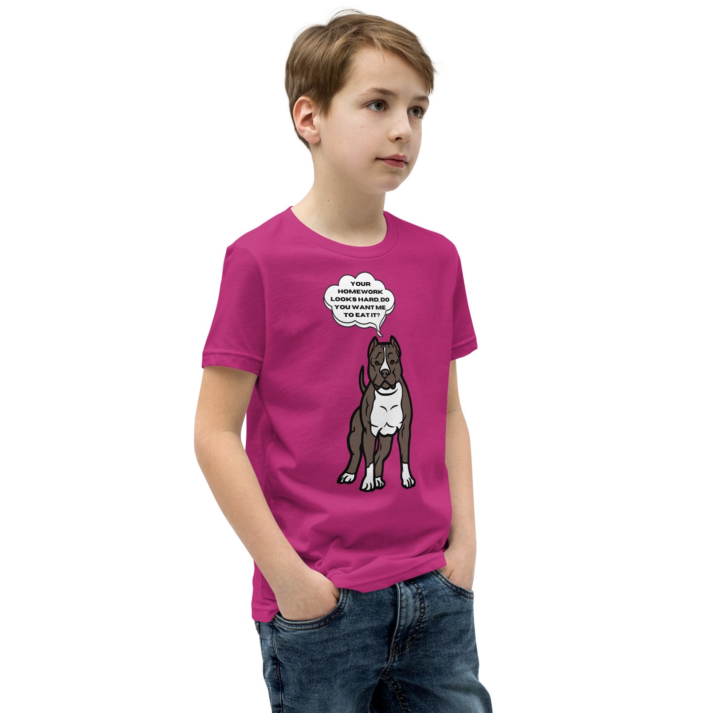 Eat Your Homework Youth Short Sleeve T-Shirt