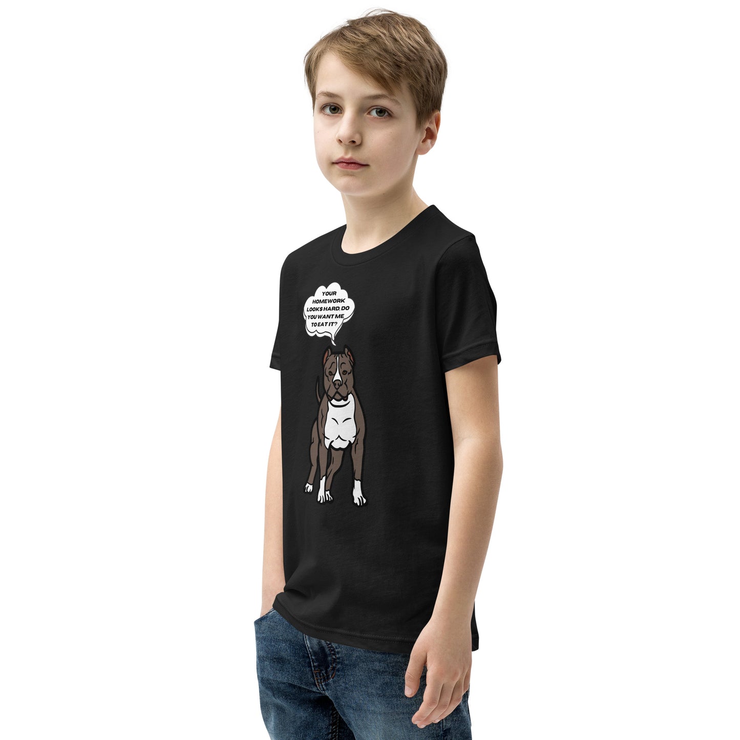 Eat Your Homework Youth Short Sleeve T-Shirt