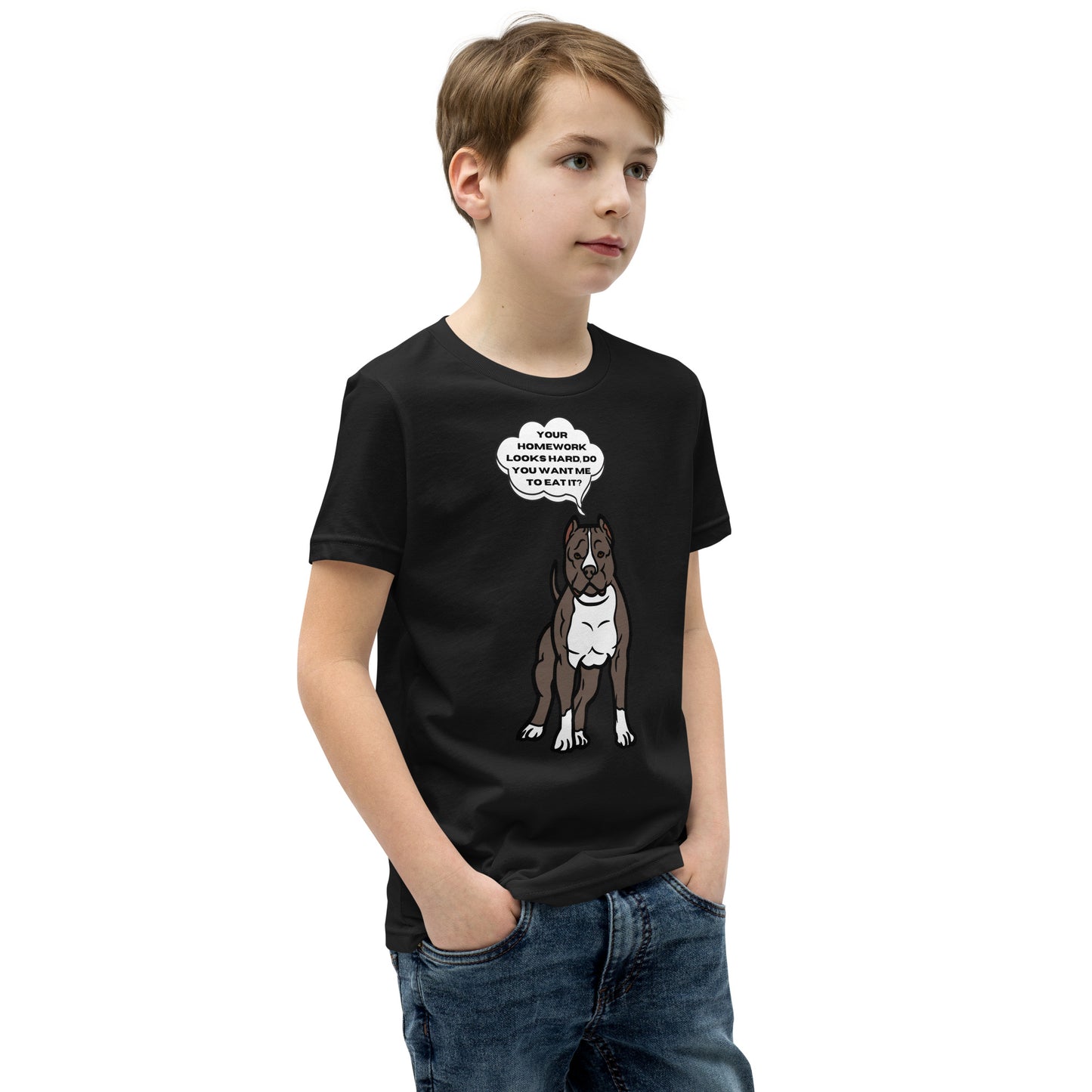 Eat Your Homework Youth Short Sleeve T-Shirt