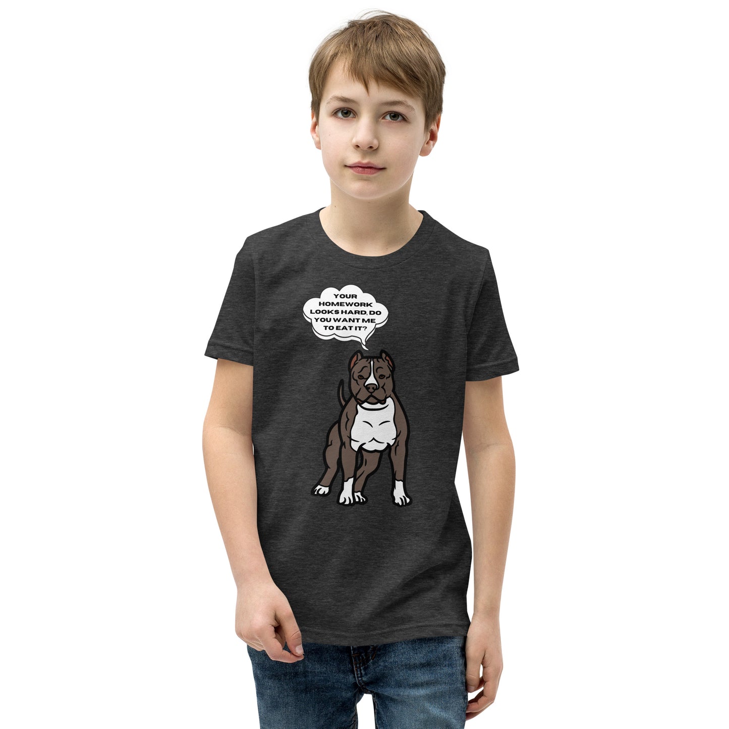 Eat Your Homework Youth Short Sleeve T-Shirt