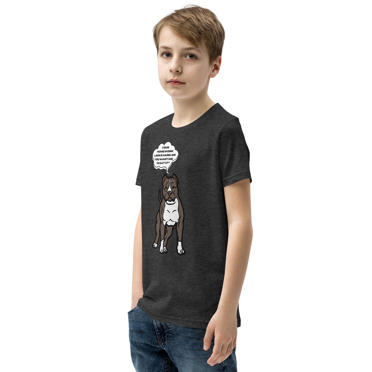 Eat Your Homework Youth Short Sleeve T-Shirt