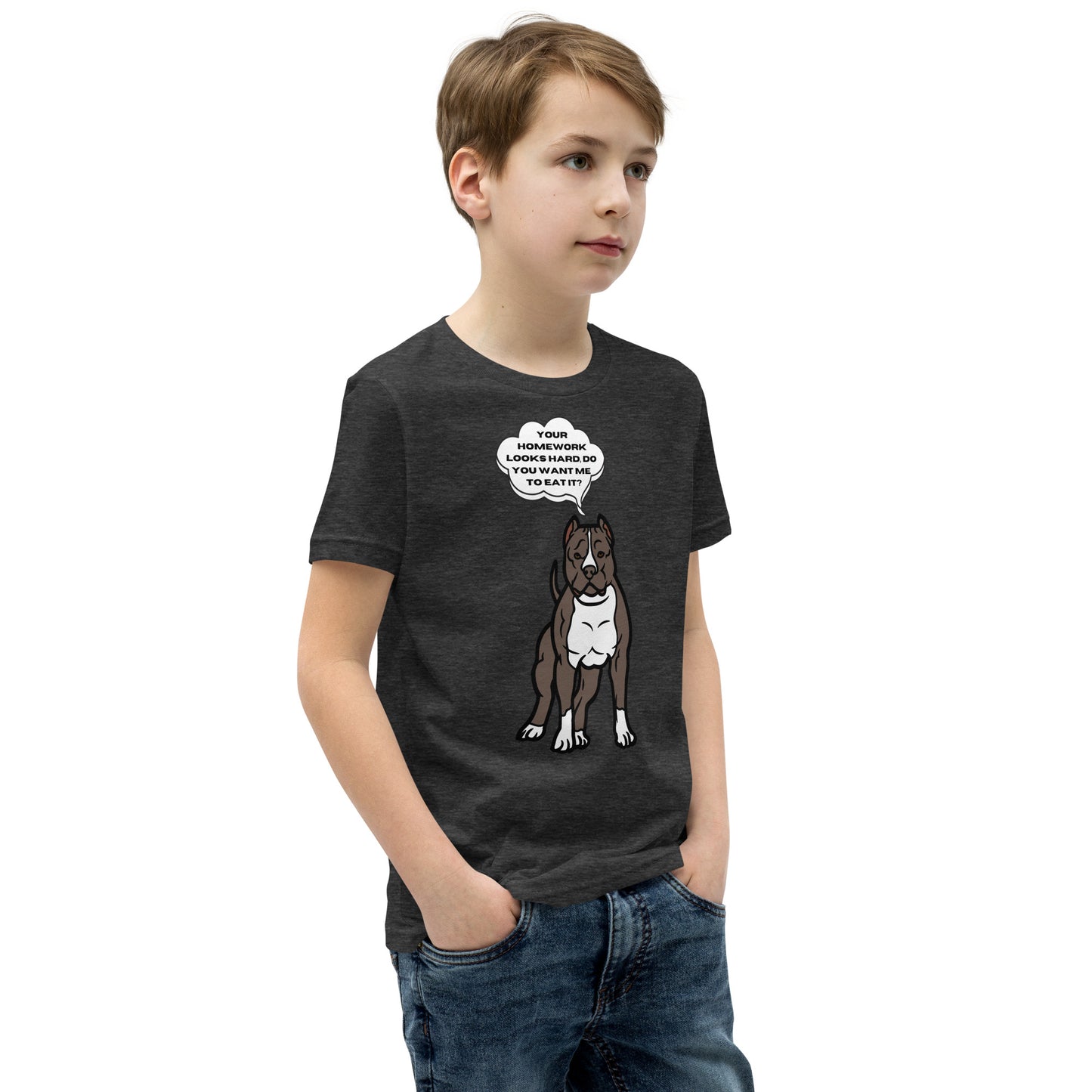 Eat Your Homework Youth Short Sleeve T-Shirt