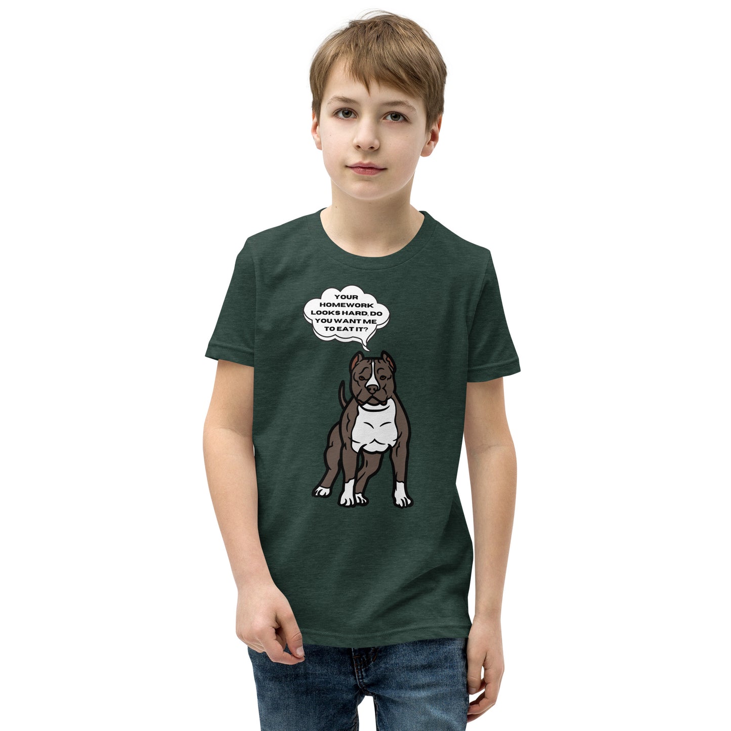 Eat Your Homework Youth Short Sleeve T-Shirt