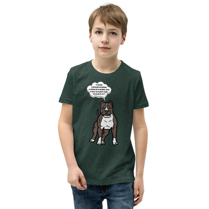 Eat Your Homework Youth Short Sleeve T-Shirt