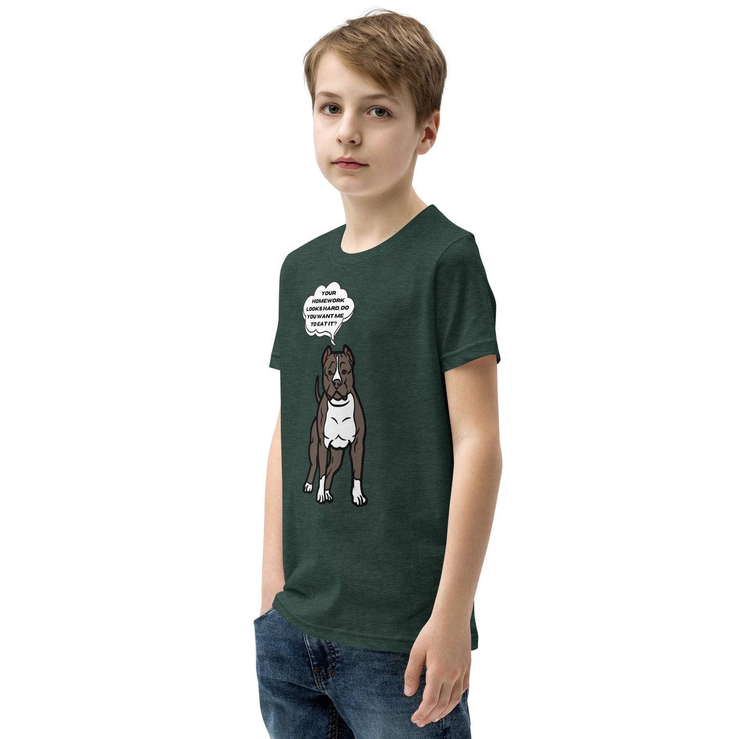 Eat Your Homework Youth Short Sleeve T-Shirt