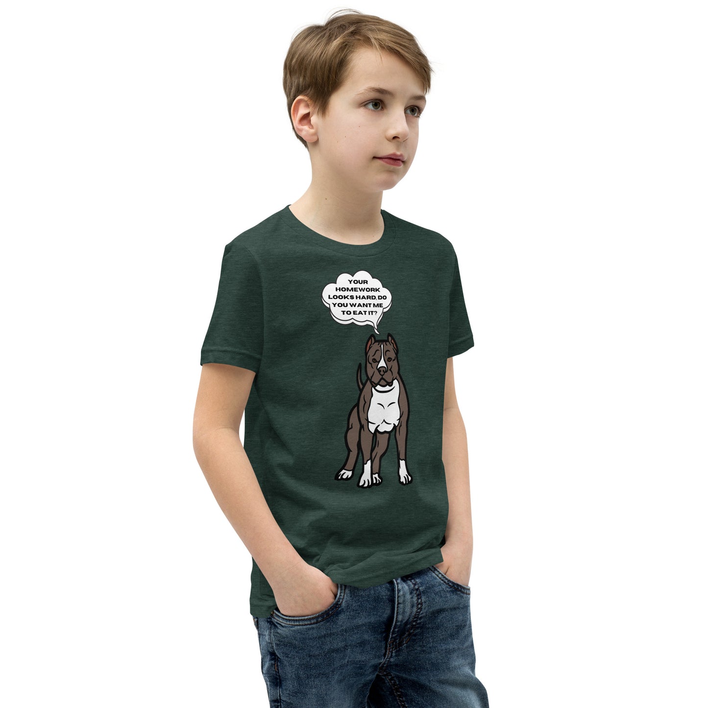 Eat Your Homework Youth Short Sleeve T-Shirt
