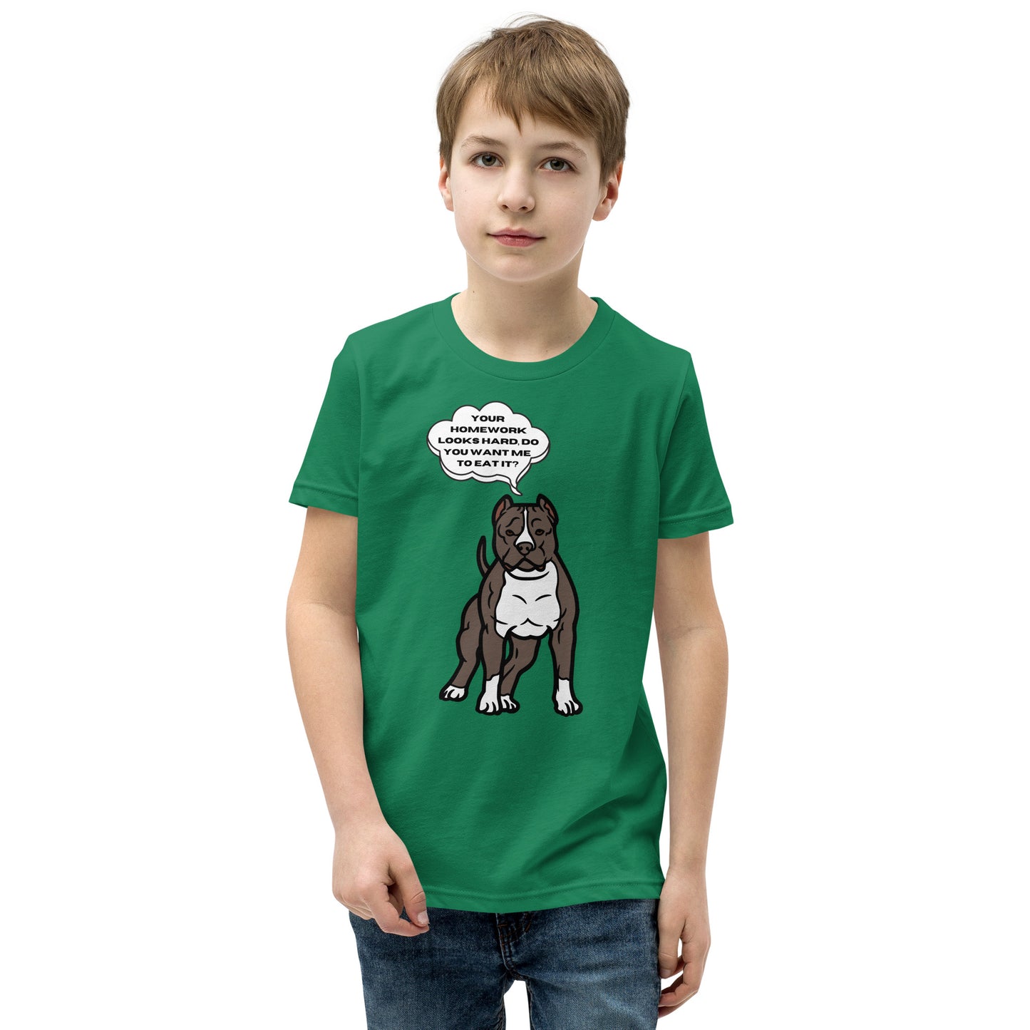 Eat Your Homework Youth Short Sleeve T-Shirt