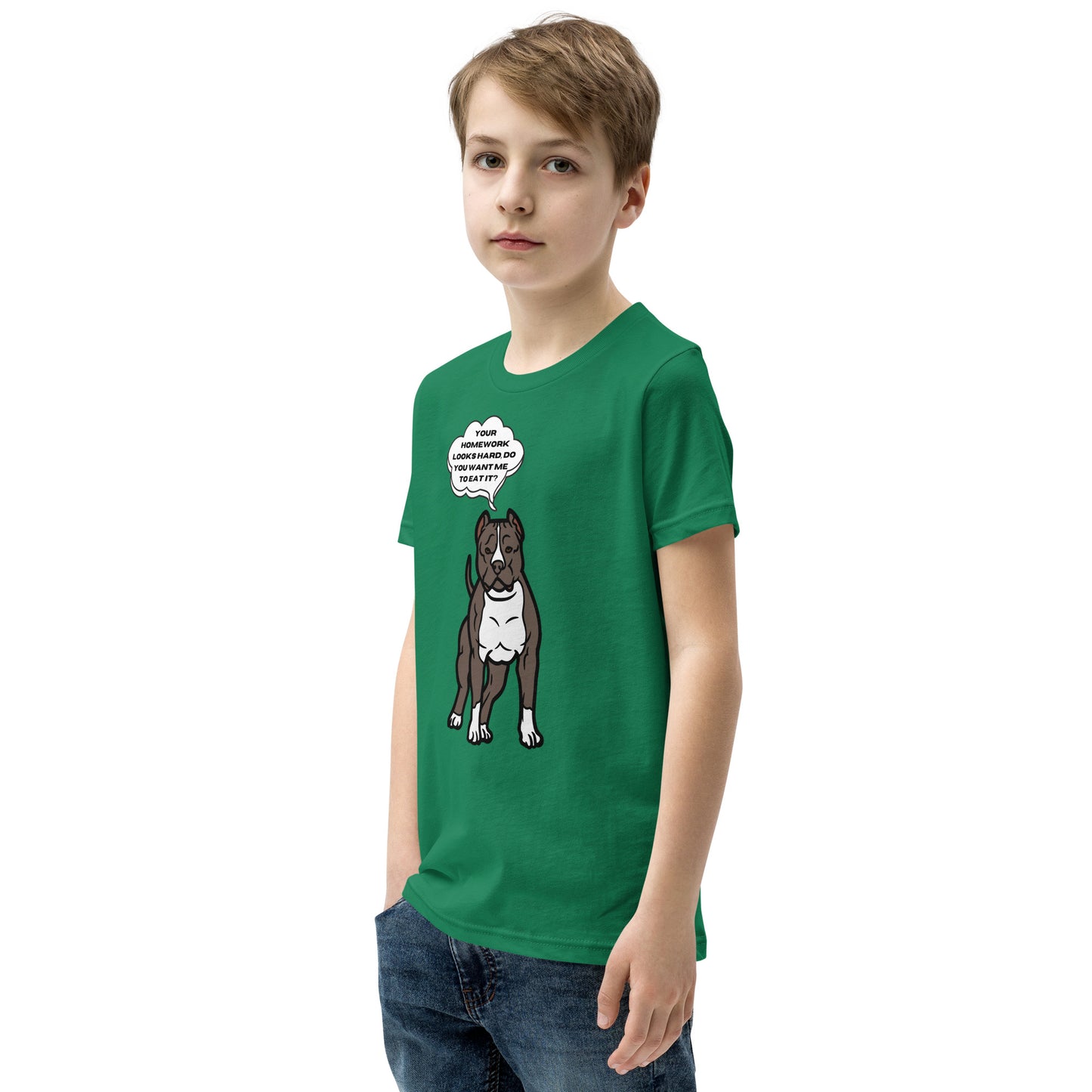 Eat Your Homework Youth Short Sleeve T-Shirt