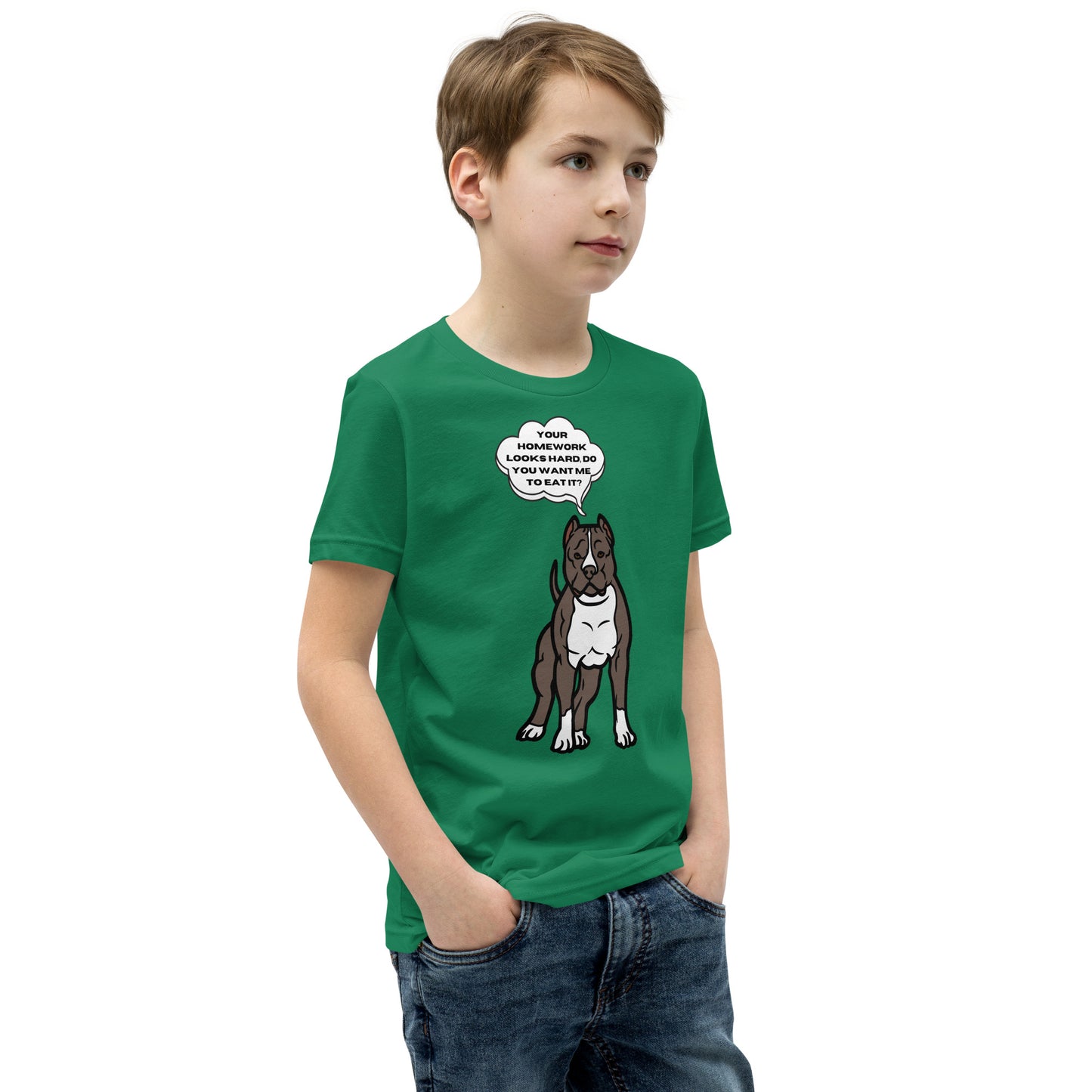 Eat Your Homework Youth Short Sleeve T-Shirt
