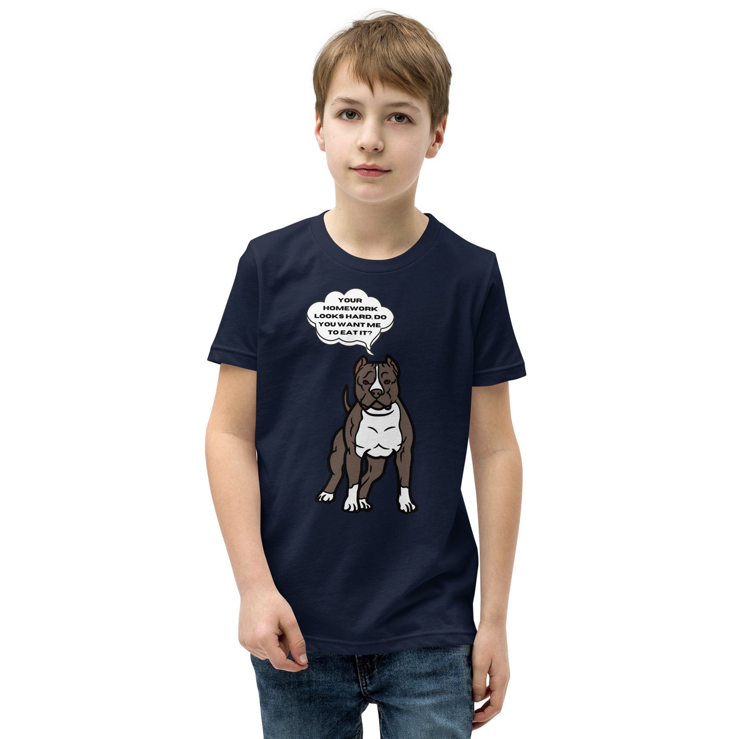 Eat Your Homework Youth Short Sleeve T-Shirt