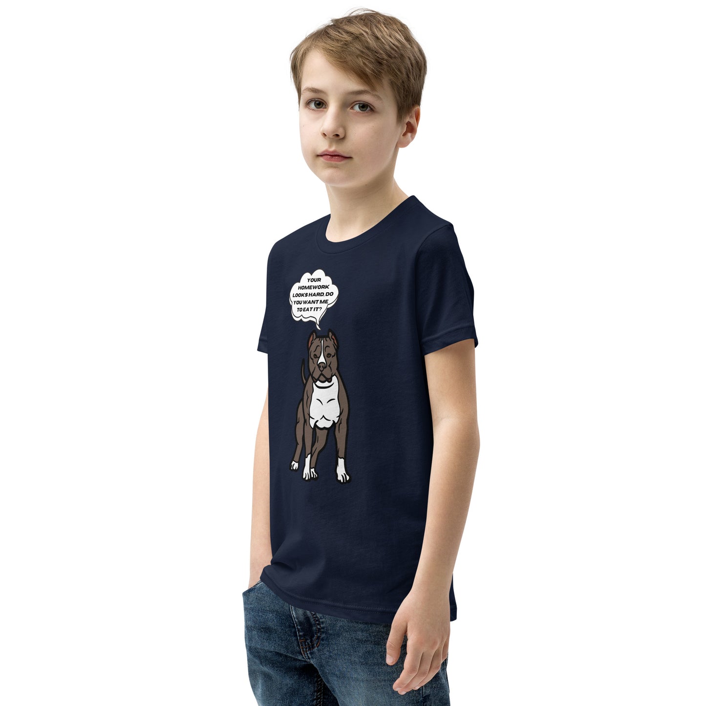 Eat Your Homework Youth Short Sleeve T-Shirt