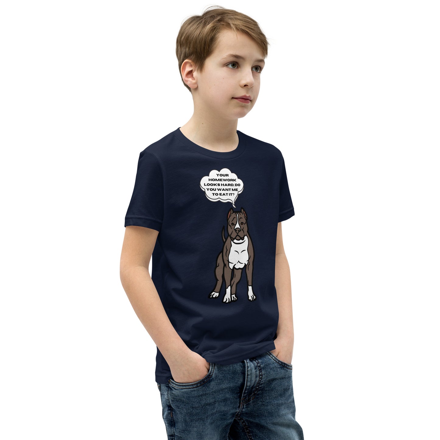 Eat Your Homework Youth Short Sleeve T-Shirt