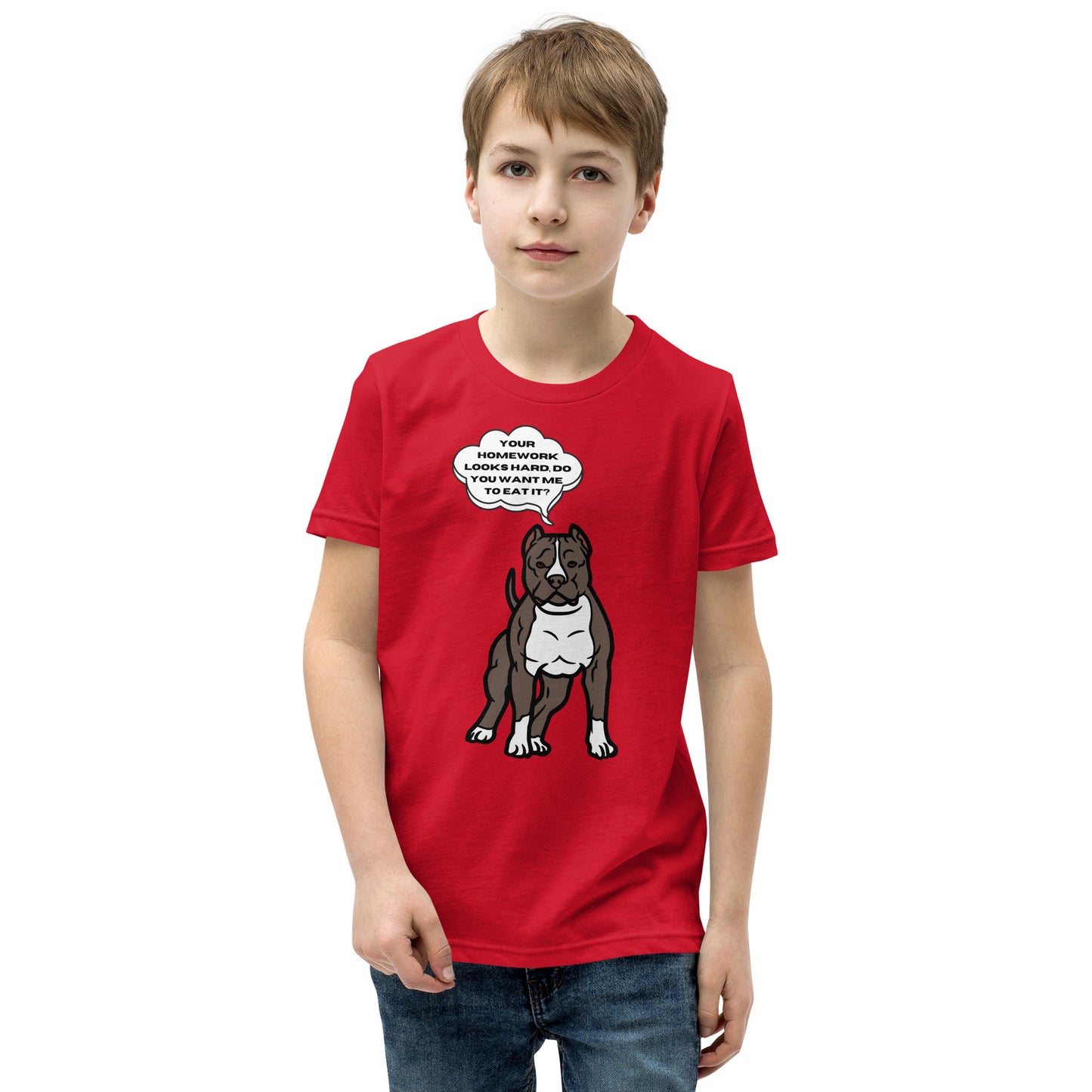 Eat Your Homework Youth Short Sleeve T-Shirt