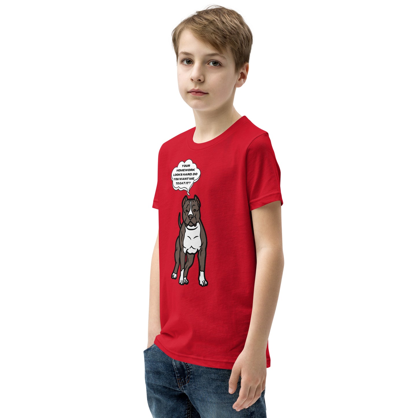 Eat Your Homework Youth Short Sleeve T-Shirt
