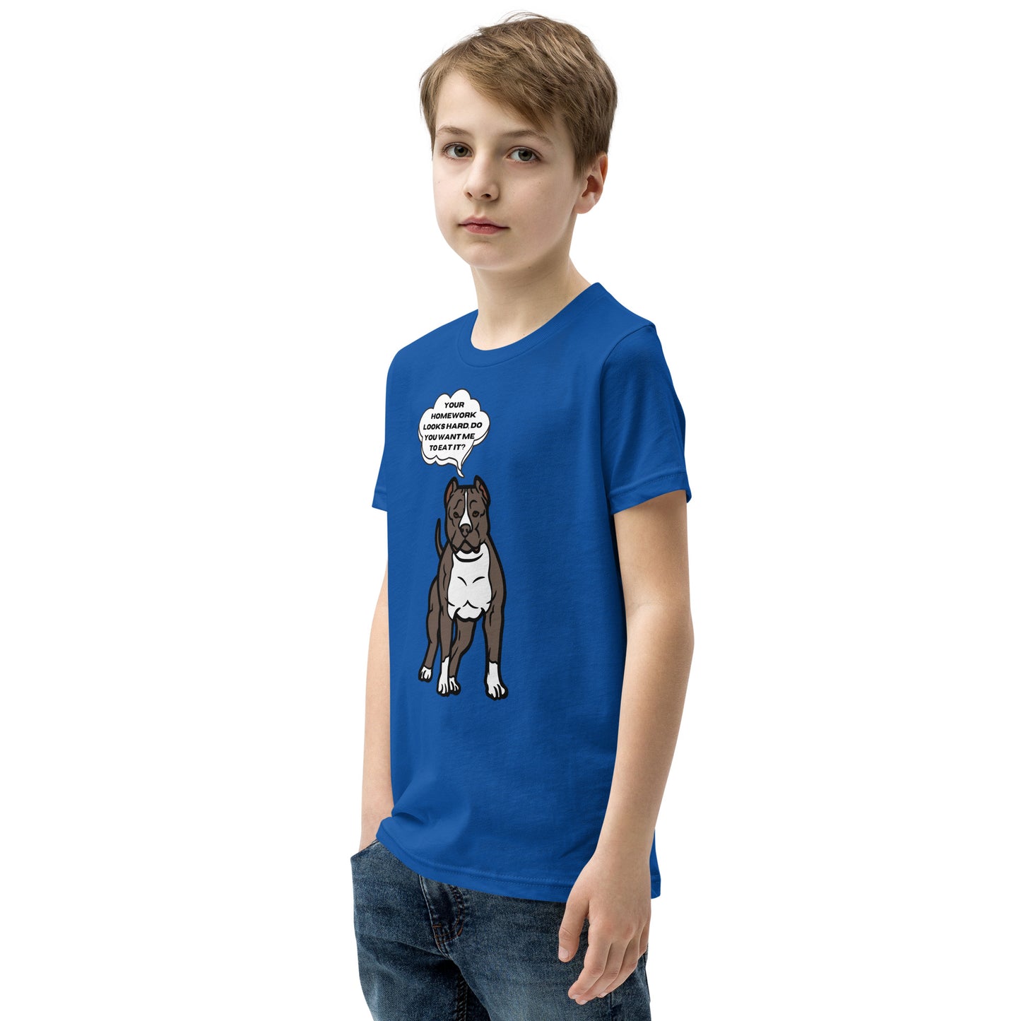 Eat Your Homework Youth Short Sleeve T-Shirt