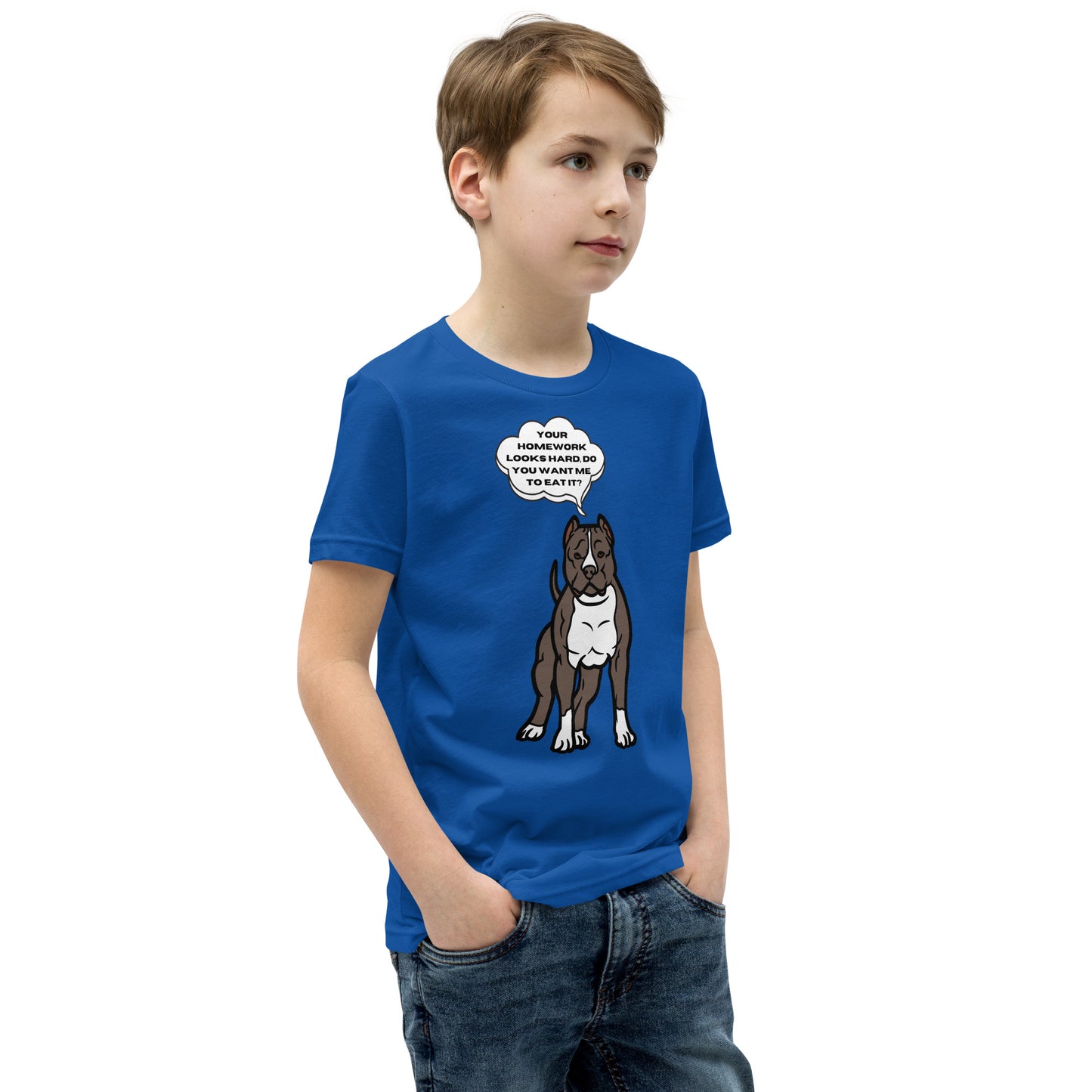 Eat Your Homework Youth Short Sleeve T-Shirt
