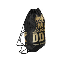 Load image into Gallery viewer, Black and Gold General Drawstring Bag