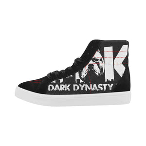 Men's High Top Casual Black and White DDK Shoes