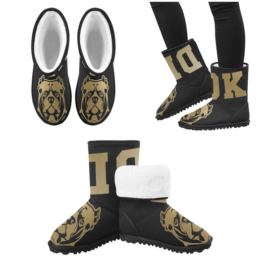 Gold and Black General DDK Kids Snow Boots
