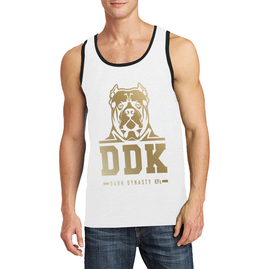 White and Gold Men's Tank