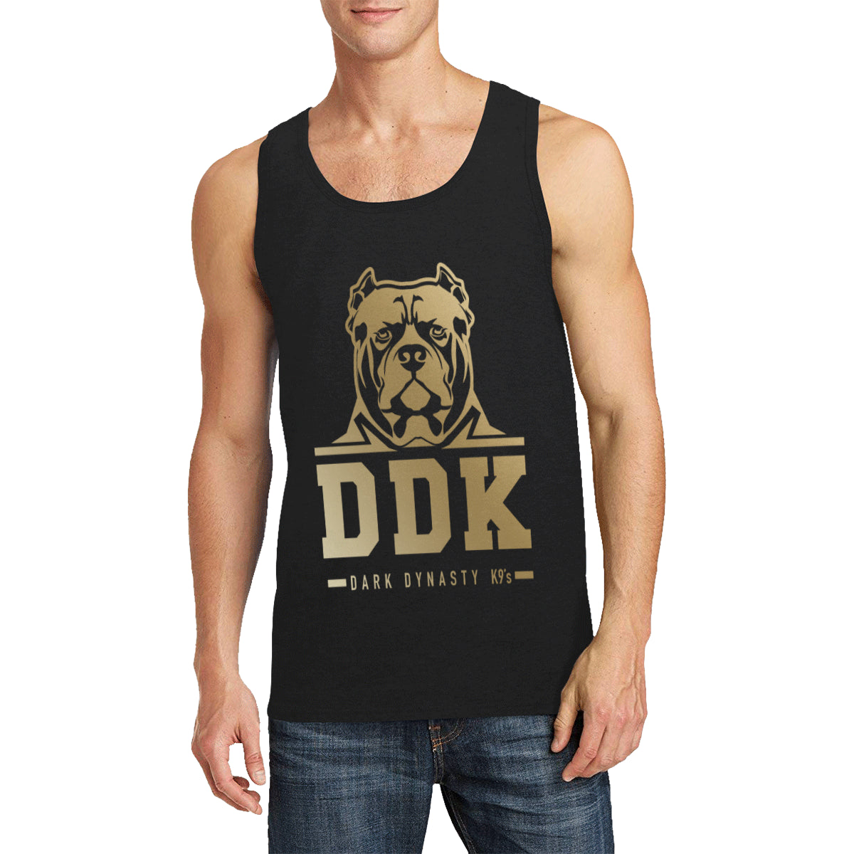 Gold and Black General Mens Tank