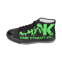 Load image into Gallery viewer, Green logo High Top Canvas Shoes