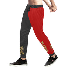 Load image into Gallery viewer, Black and Red Track Pants