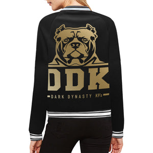 Black and Gold Bomber Jacket