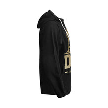 Load image into Gallery viewer, Black and Gold Zip Up Hoodie