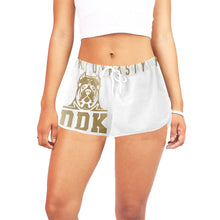 Load image into Gallery viewer, Women&#39;s White and Gold Shorts