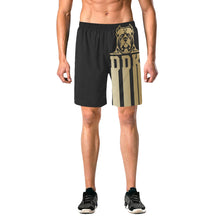 Load image into Gallery viewer, Black and Gold Beach Shorts